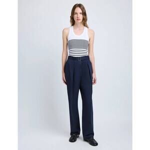 Proenza Schouler Vera Belted Pants Trousers in Navy 2